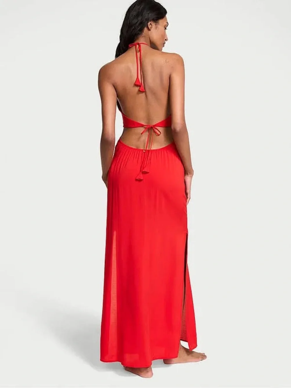 Victoria secret Swim red coverup maxi dress size small NWT - Picture 2 of 6